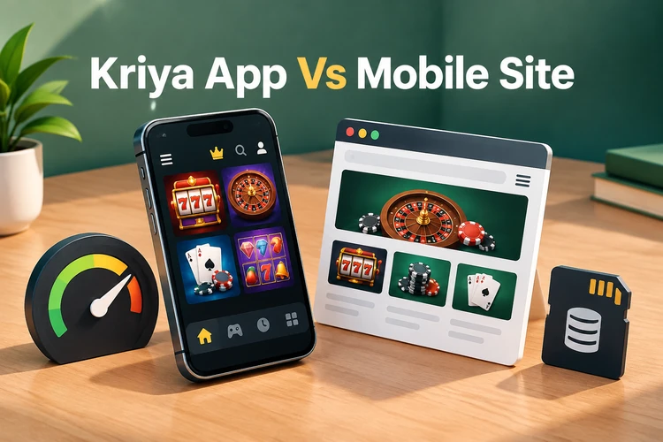 Kriya App Vs Mobile Site