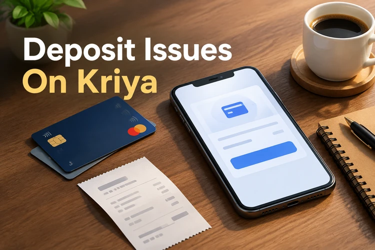 Deposit Issues On Kriya