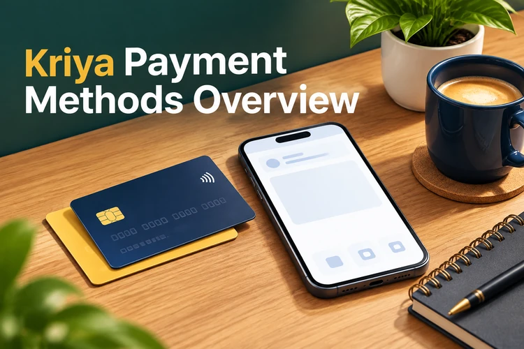 Kriya Payment Methods Overview
